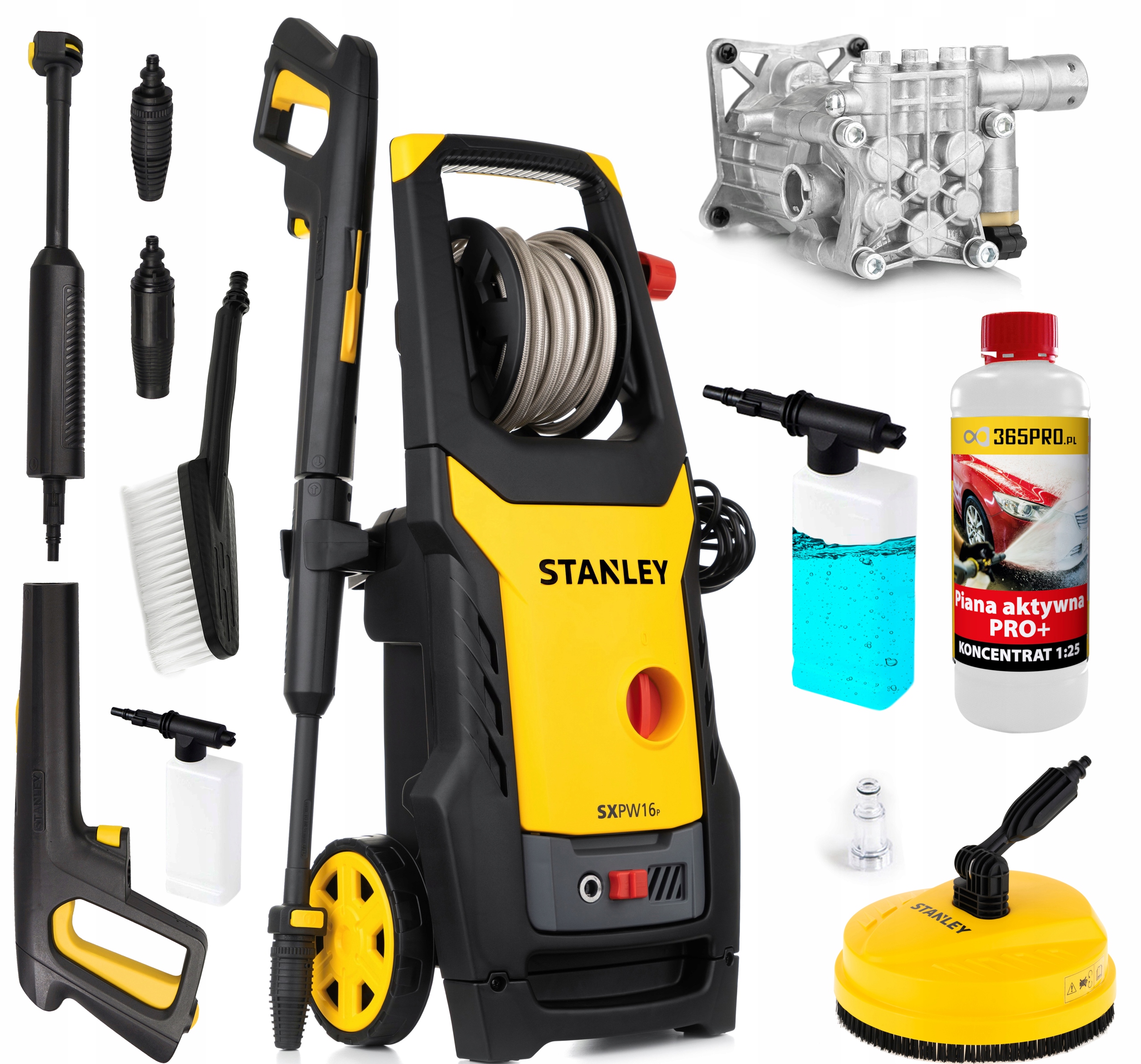 Tlaková umývačka Stanley 125 bar 1600 W + 7 ďalších produktov